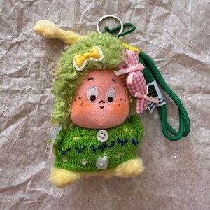 Adorable Twinkle Green and Yellow Plush Keychain